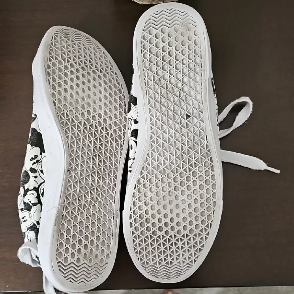 Disney Women's Sneakers - Black and White Mickey Mouse - Picture 4 of 7